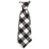 The Worthy Dog Black/Off White Buffalo Check Neck Tie Adjustable Collar Attachment Accessory 1 The Worthy Dog Black/Off White Buffalo Check Neck Tie Adjustable Collar Attachment Accessory -Pet Shop GUEST 2682333a eb32 4955 bd82 166f12b15011
