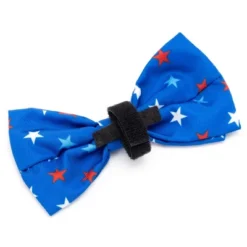 The Worthy Dog Patriotic Stars Bow Tie Adjustable Collar Attachment Accessory