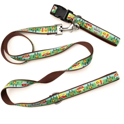 The Worthy Dog Happy Camper Dog Collar 3 The Worthy Dog Happy Camper Dog Collar