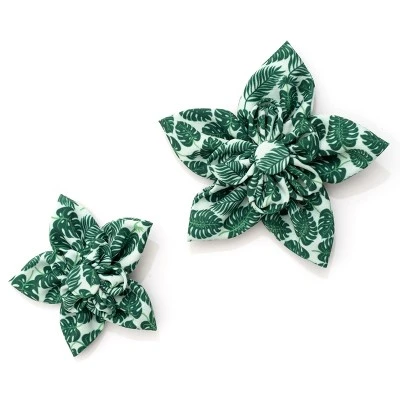 The Worthy Dog Tropical Leaves Flower Accessory 4 The Worthy Dog Tropical Leaves Flower Accessory - Image 2