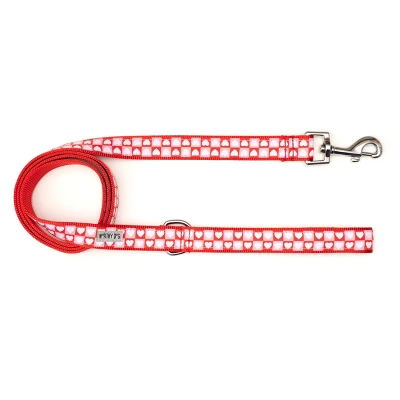 The Worthy Dog Colorblock Hearts Dog Leash 4 The Worthy Dog Colorblock Hearts Dog Leash - Image 2
