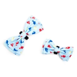 The Worthy Dog Narwhals Bow Tie Adjustable Collar Attachment Accessory
