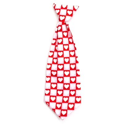 The Worthy Dog Colorblock Hearts Neck Tie Accessory 5 The Worthy Dog Colorblock Hearts Neck Tie Accessory - Image 3
