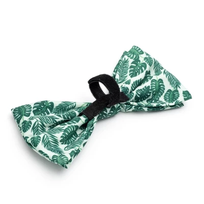 The Worthy Dog Tropical Leaves Bow Tie Accessory 3 The Worthy Dog Tropical Leaves Bow Tie Accessory