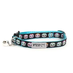 The Worthy Dog Skeletons Breakaway Adjustable Cat Collar -Pet Shop GUEST 3a73959f 912b 4af6 a184 0f2d8a15f8fa