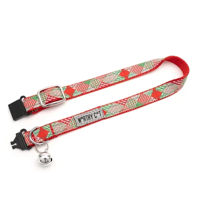 The Worthy Dog Americana Holiday Breakaway Adjustable Cat Collar 3 The Worthy Dog Americana Holiday Breakaway Adjustable Cat Collar