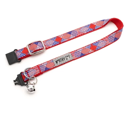 The Worthy Dog Americana Breakaway Adjustable Cat Collar 3 The Worthy Dog Americana Breakaway Adjustable Cat Collar
