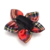 The Worthy Dog Red Black Multicolored Plaid Adjustable Flower Collar Accessory -Pet Shop GUEST 4d7435f2 a710 4607 9545 590206995807