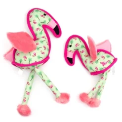 The Worthy Dog Flamingo Tough Dog Toy