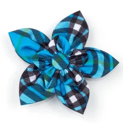 The Worthy Dog Bias Plaid Flower Adjustable Collar Attachment Accessory -Pet Shop GUEST 54021b62 336b 458d 8a92 8f5007dd1c38