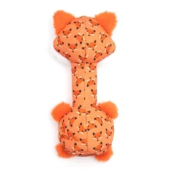 Fox Long Neck Squeaky Plush Dog Toy - The Worthy Dog