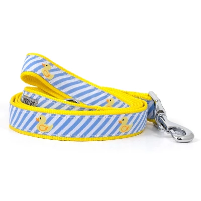 The Worthy Dog Stripe Rubber Duck Dog Leash 3 The Worthy Dog Stripe Rubber Duck Dog Leash