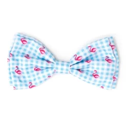 The Worthy Dog Gingham Flamingos Bow Tie Accessory -Pet Shop GUEST 6409dc6e a370 4f6d 8973 866fcd3fcc67