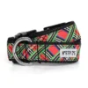 The Worthy Dog Lurex Plaid Dog Collar