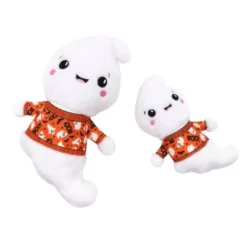 Halloween Ghost Squeaky Tough Plush Dog Toy - The Worthy Dog