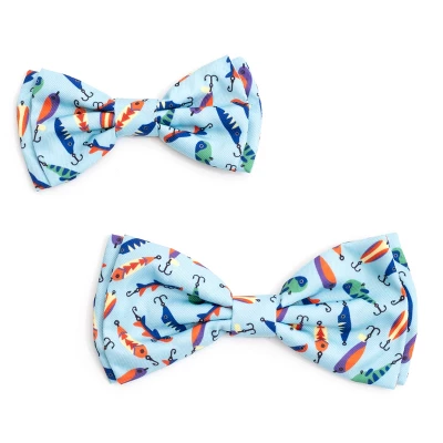 The Worthy Dog Gone Fishin' Bow Tie Accessory 4 The Worthy Dog Gone Fishin' Bow Tie Accessory - Image 2