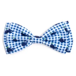 The Worthy Dog Gingham Whales Bow Tie Accessory -Pet Shop GUEST 6e7a6158 8c9a 4965 8d95 ed2eb1fa3131