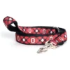 The License House Ohio State Buckeyes Dog Plaid Leash