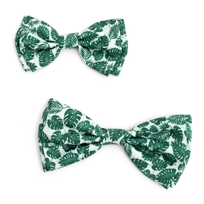 The Worthy Dog Tropical Leaves Bow Tie Accessory 4 The Worthy Dog Tropical Leaves Bow Tie Accessory - Image 2