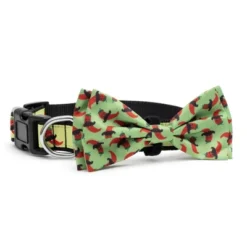 The Worthy Dog Chili Pepper Adjustable Bow Tie Accessory