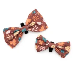 The Worthy Dog Falling Leaves Bow Tie - Adjustable Pet Collar Accessory -Pet Shop GUEST 8ccad39e f703 43de b9dd b9110a31e6cb