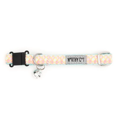 The Worthy Dog Mermaid Breakaway Adjustable Cat Collar 4 The Worthy Dog Mermaid Breakaway Adjustable Cat Collar - Image 2