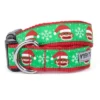The Worthy Dog Sock Monkey Santa Dog Collar