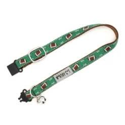 Football Field Adjustable Cat Collar - The Worthy Dog