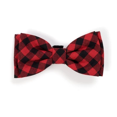 The Worthy Dog Buffalo Plaid Bow Tie Adjustable Collar Attachment Accessory 5 The Worthy Dog Buffalo Plaid Bow Tie Adjustable Collar Attachment Accessory - Image 3