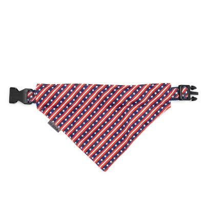 The Worthy Dog Bias Stars And Stripes Slide-On Bandana Collar Accessory 4 The Worthy Dog Bias Stars And Stripes Slide-On Bandana Collar Accessory - Image 2