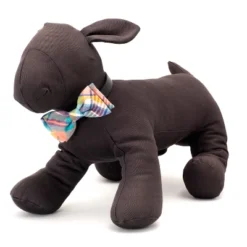 The Worthy Dog Peach Plaid Bow Tie Adjustable Collar Attachment Accessory -Pet Shop GUEST e4cb562a 931f 4628 bf8b f3a93acd2d87