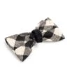 The Worthy Dog Black/Off White Buffalo Plaid Bow Tie Adjustable Collar Attachment Accessory -Pet Shop GUEST e873a6b4 e5ca 40a8 b01c 72d299c37b9c
