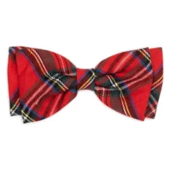 The Worthy Dog Red Black Multicolored Plaid Bow Tie Adjustable Collar Attachment Accessory -Pet Shop GUEST f08648c9 096e 410f 81e5 a727cc1b1bdf