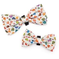 The Worthy Dog Mushrooms Dog Bow Tie - Adjustable Pet Accessory -Pet Shop GUEST f187166a ee66 48dc a23f c691d2025b23