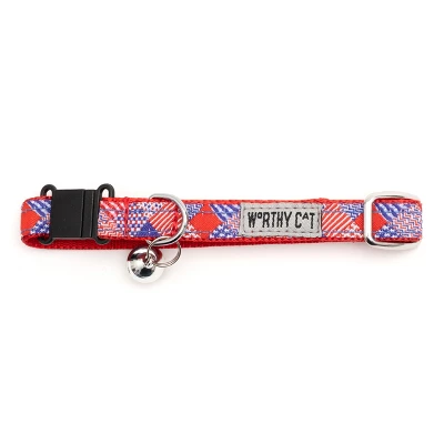 The Worthy Dog Americana Breakaway Adjustable Cat Collar 4 The Worthy Dog Americana Breakaway Adjustable Cat Collar - Image 2