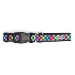 The Worthy Dog Carnival Check Adjustable Dog Collar -Pet Shop GUEST f9d18626 3056 455f a195 d39251bbd2ad