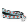The Worthy Dog Graphic Hearts Dog Leash